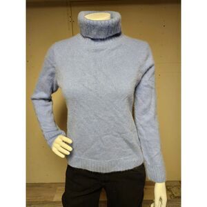 Kirkland Signature Blue 100% Cashmere Turtleneck Sweater